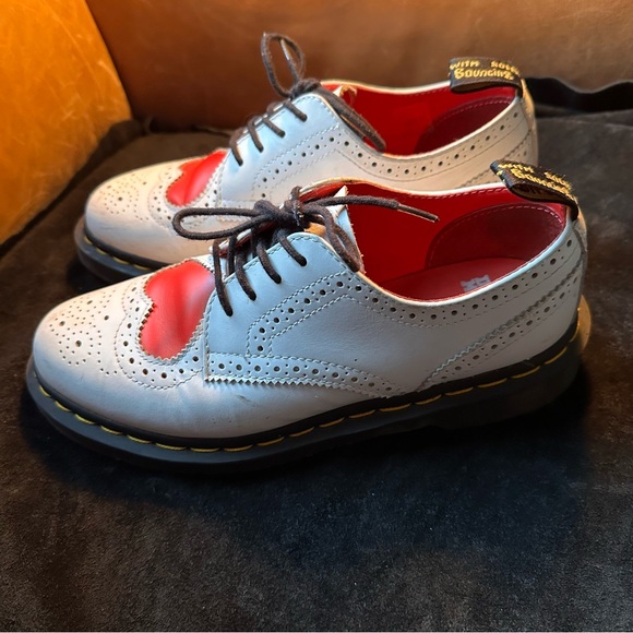 Rare Dr. Martens Doc Marten Joyce red heart brogue Oxford lace up EUR 38 US 7 - Picture 4 of 14